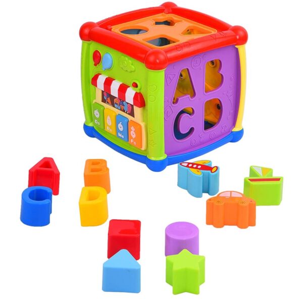 Cubo didáctico musical para bebé
