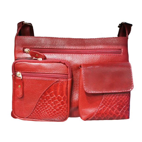 Hermoso bolso rojo en cuero 100% garantizado. Con su diseño siempre podrás lucir elegante y a la moda. Al ser un producto nacional, este bolso es el complemento perfecto para elevar todos tus atuendos.