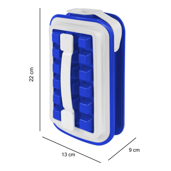 Esta hielera en silicona es un accesorio práctico y versátil para preparar cubitos de hielo en el hogar. Fabricado con silicona de alta calidad, este molde ofrece una alternativa duradera y fácil de usar comparado con las tradicionales bandejas de hielo.