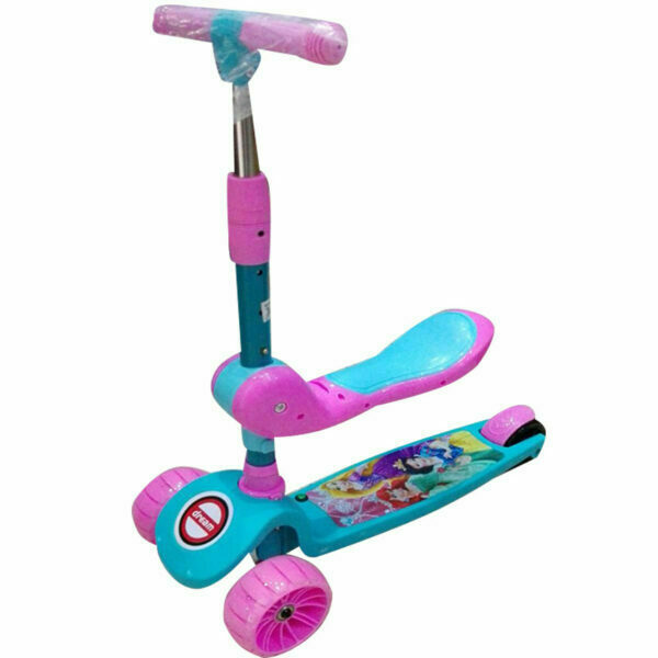 Scooter con silla ajustable de 3 ruedas