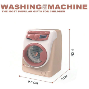 Lavadora de juguete interactiva con luces y sonidos. Esta lavadora realista es el regalo perfecto para que tus hijos jueguen y puedan desarrollar habilidades de la vida real mientras se divierten.