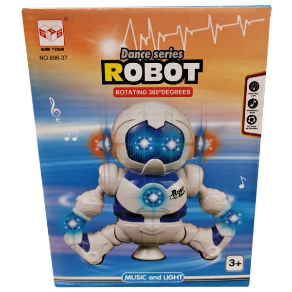 El juguete Dance Series Robot es el compañero de aventuras que siempre soñabas. Este hermoso juguete interactivo emite sonidos, luces y gira.